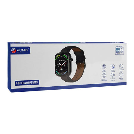 Ronin 1.96" Amoled Display Ultra Smart Watch, Black, R-09 - Image 3