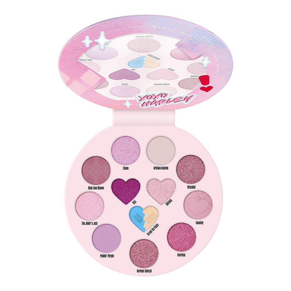 Essence Harley Quinn Eyeshadow Palette, 12 Shades, 01 Hey Puddin - Image 2