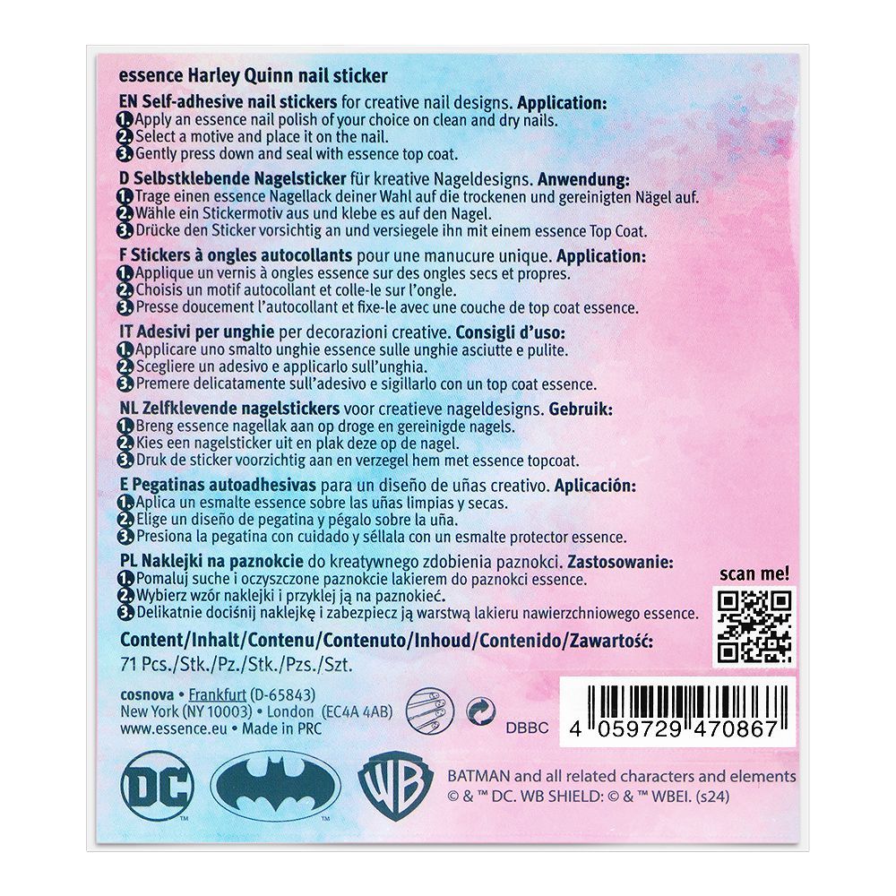 Essence Harley Quinn Nail Stickers - Image 2