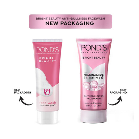 Pond's Bright Beauty Anti-Dullness Face Wash With Niacinamide & Vitamin B3, 100g - Image 4
