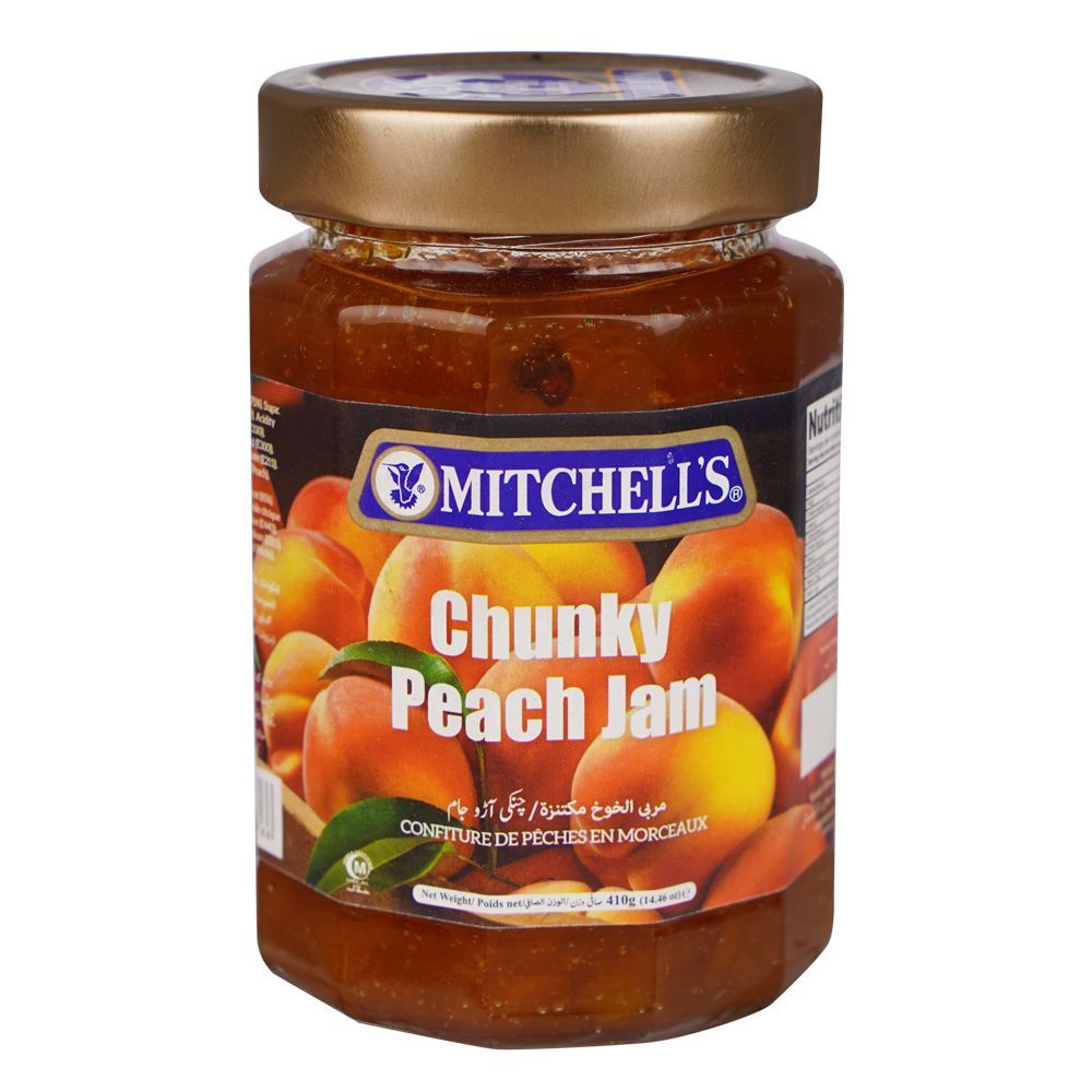 Mitchell's Chunky Peach Jam, 410g - Main Image