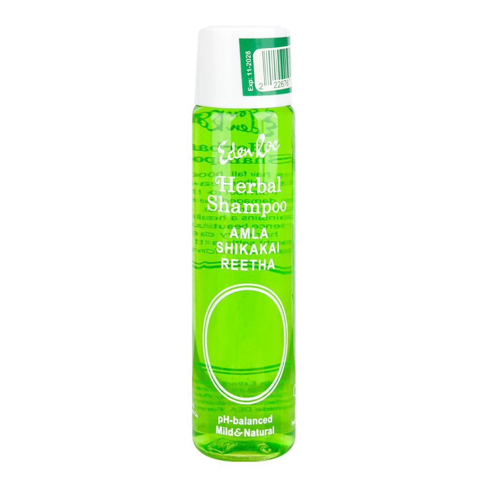Eden Roc Herbal Shampoo With Amla, Shikakai & Reetha, For Hair Fall & Damaged Hair, 200ml - Main Image