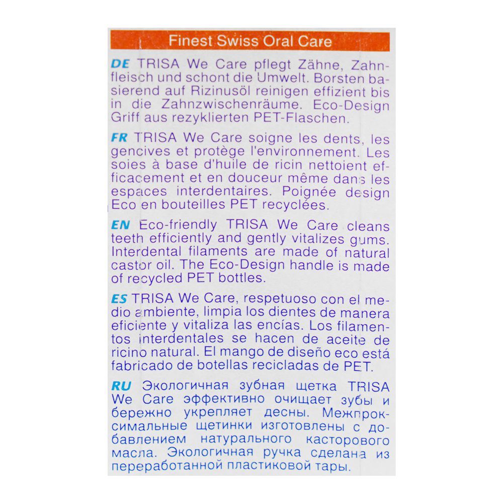 Trisa We Care Medium Toothbrush - Image 3