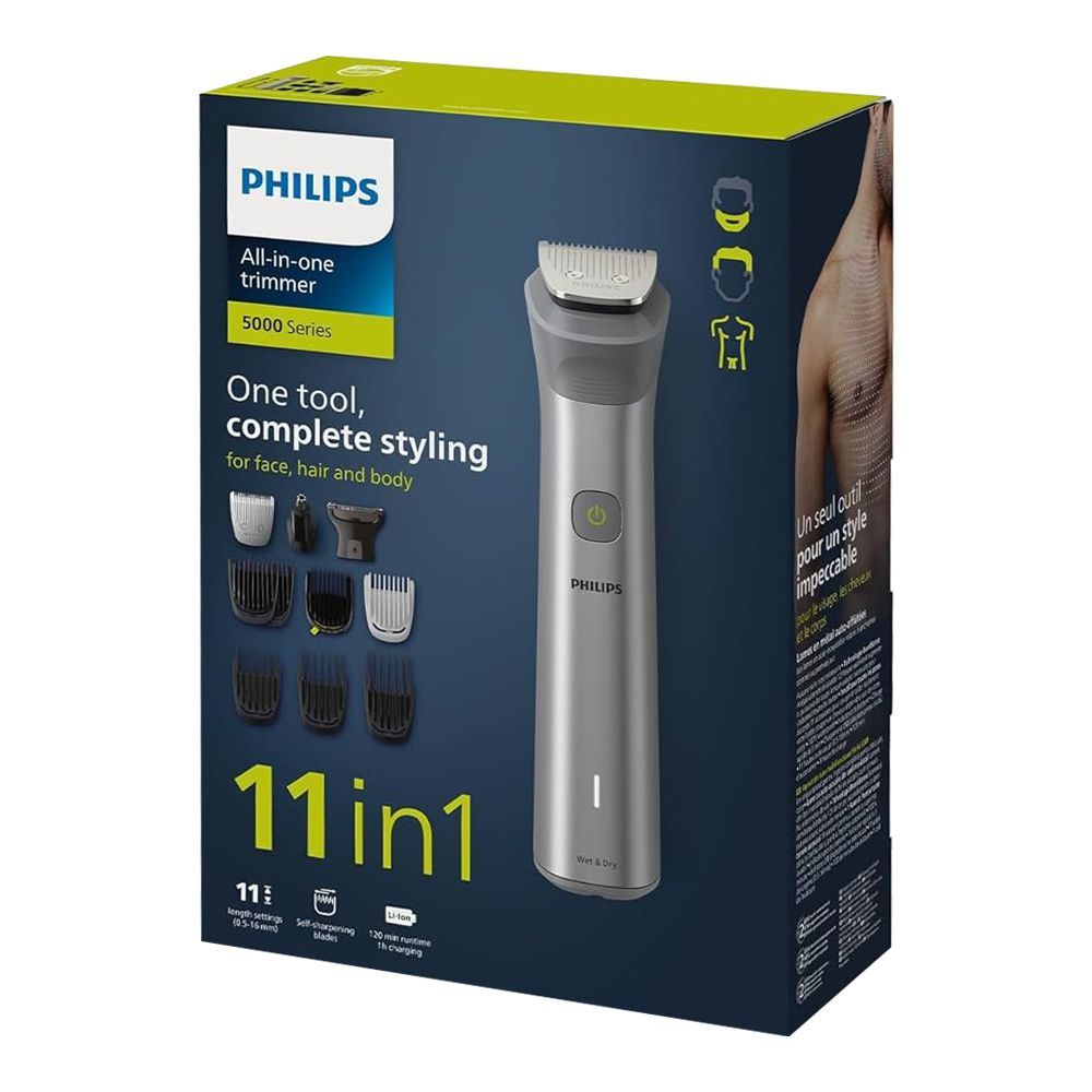 Philips Multigroom Series 5000 All-in-One Trimmer, 11-Piece, MG5930/15 - Image 4