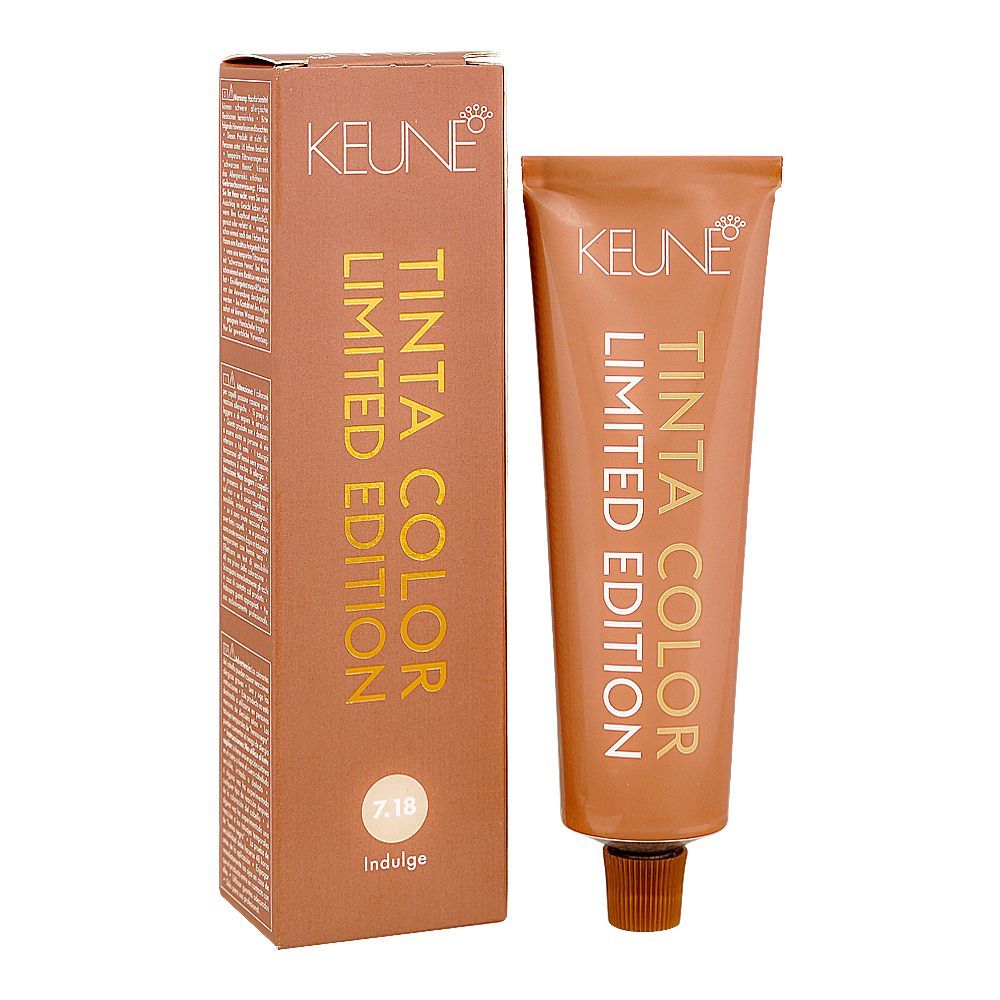 Keune Tinta Color Limited Edition Hair Color, 60ml, 7.18 Medium Metallic Blonde - Main Image