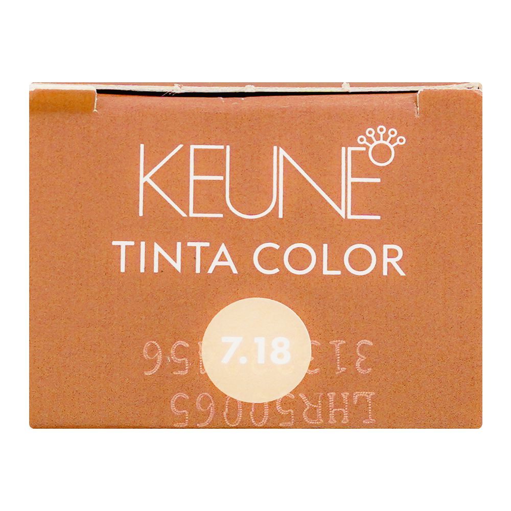Keune Tinta Color Limited Edition Hair Color, 60ml, 7.18 Medium Metallic Blonde - Image 5