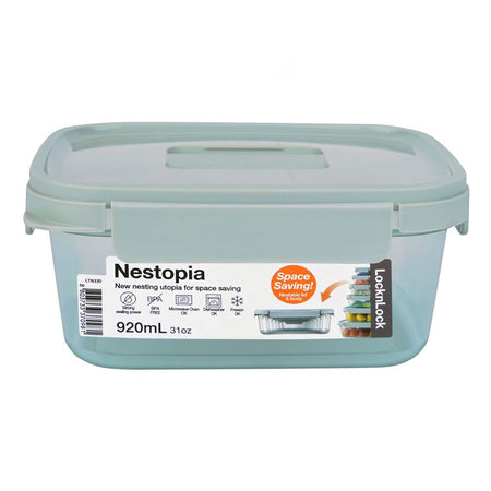 Lock & Lock Nestopia Rectangular PP Plastic Container, 920ml Capacity, LLLTN330 - Image 2