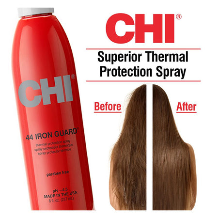 CHI 44 Iron Guard Thermal Protection Spray, Heat Protectant, Paraben Free, 237ml - Image 6