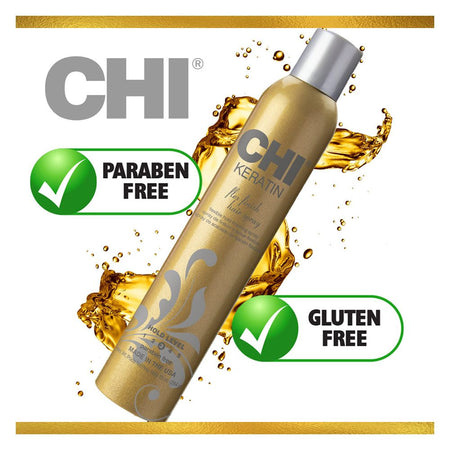 CHI Keratin Flex Finish Hair Spray, Hold Level 3, 284g - Image 4