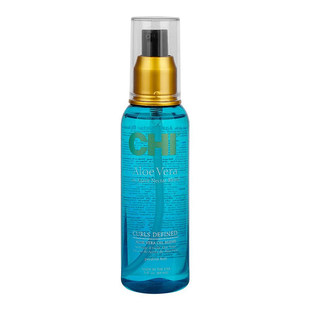CHI Aloe Vera With Agave Nectar Blend Curls Defined Hair Oil, Paraben Free, 89ml - Main Image