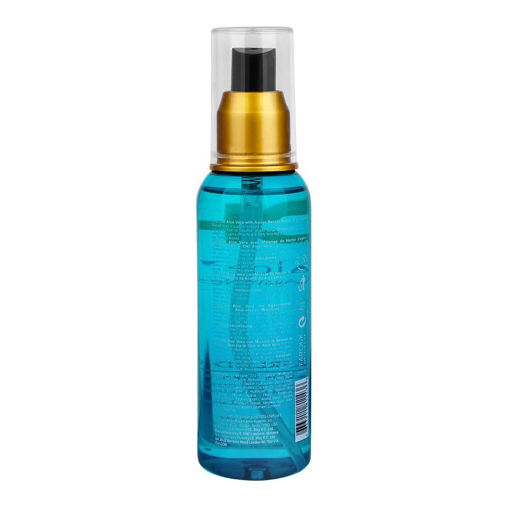 CHI Aloe Vera With Agave Nectar Blend Curls Defined Hair Oil, Paraben Free, 89ml - Image 2