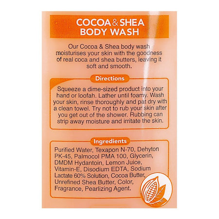 Herbion Cocoa & Shea Body Wash, Paraben Free, 400ml - Image 3