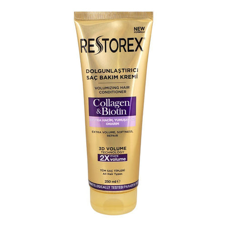 Restorex Collagen & Biotin Volumizing Hair Conditioner, For All Hair Types, 250ml - Main Image