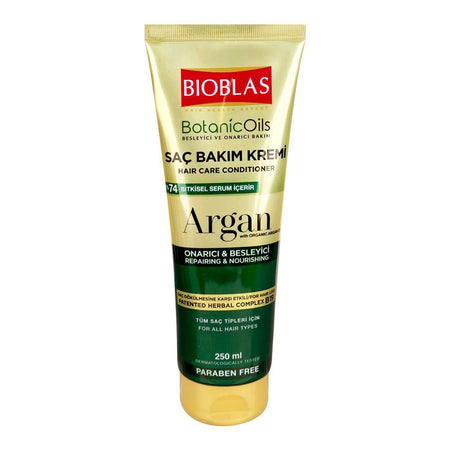 Bioblas Nourishing and Repairing Argan Oil Conditioner, Paraben Free, For All Hair Types, 250ml - Main Image