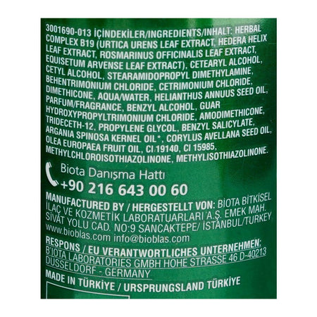 Bioblas Nourishing and Repairing Argan Oil Conditioner, Paraben Free, For All Hair Types, 250ml - Image 3