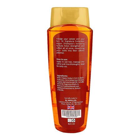 Body Luxuries Signature Collection Argan Shampoo, For All Hair Types, 400ml - Image 2