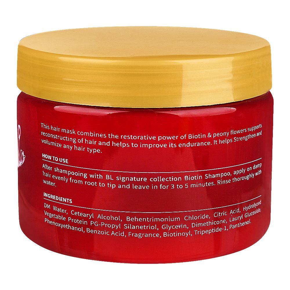 Body Luxuries Signature Collection Thickening Biotin Hair Mask, For Falling & Thin Hair, 300ml - Image 2