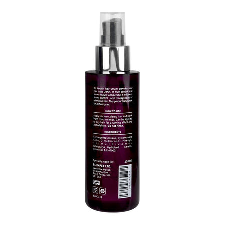 Body Luxuries Signature Collection Smoothing Keratin Hair Serum, For Frizzy Hair, 120ml - Image 2