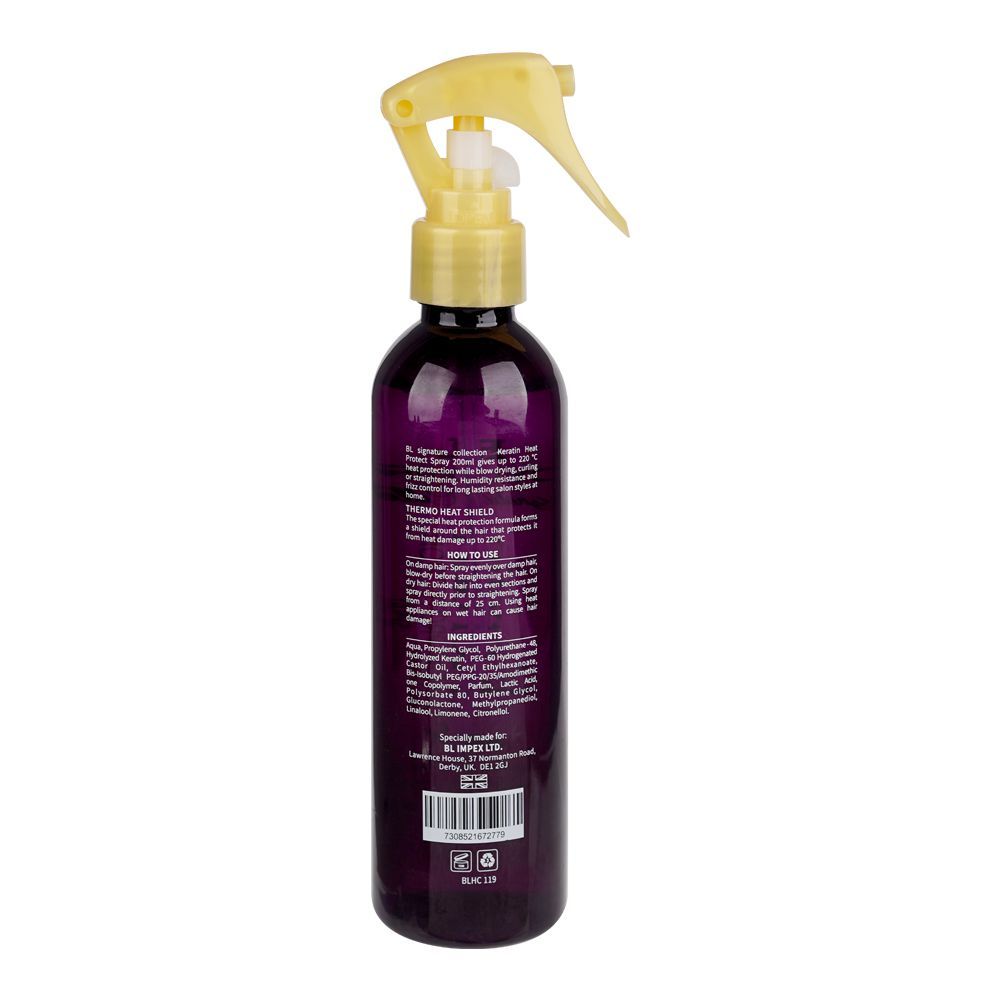 Body Luxuries Signature Collection Keratin Heat Protection Spray, 200ml - Image 2