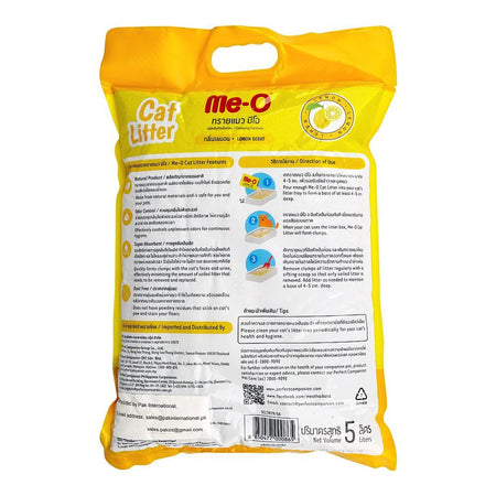 Me-O Cat Litter Lemon Scent, 5 Liters - Image 2