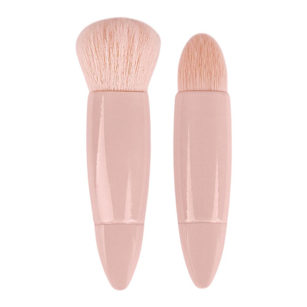 LMLTOP Travel Makeup Fluffy Loose Powder Brush, Pink, 2-Pack, SY611 - Main Image