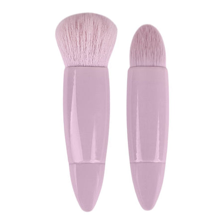 LMLTOP Travel Makeup Fluffy Loose Powder Brush, Purple, 2-Pack, SY611 - Main Image