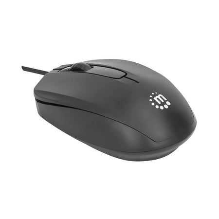 Manhattan Comfort II Wired Optical USB Mouse, Black, 190190 - Main Image