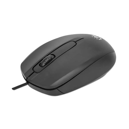 Manhattan Comfort II Wired Optical USB Mouse, Black, 190190 - Image 2