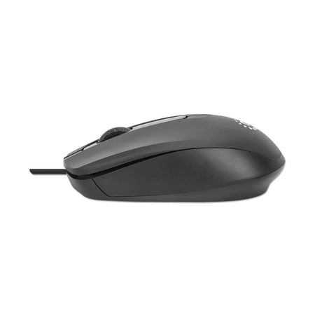 Manhattan Comfort II Wired Optical USB Mouse, Black, 190190 - Image 4