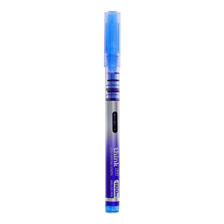 Deli Think Roller Pen, 0.5mm, Blue, 1-Pack, Q300-BL - Main Image