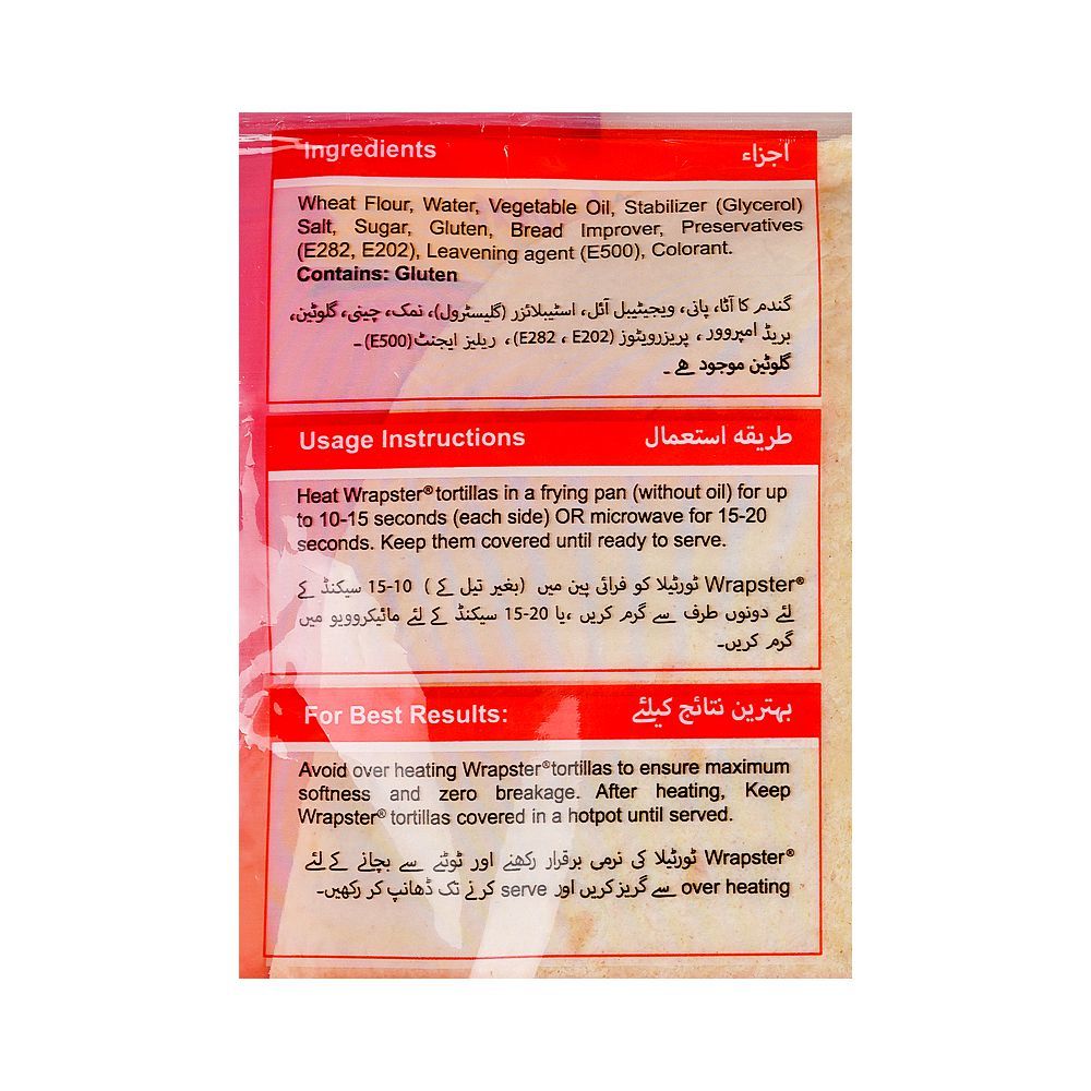 Wrapster 11" Jumbo Flour Tortillas Wraps, 8-Pack - Image 4