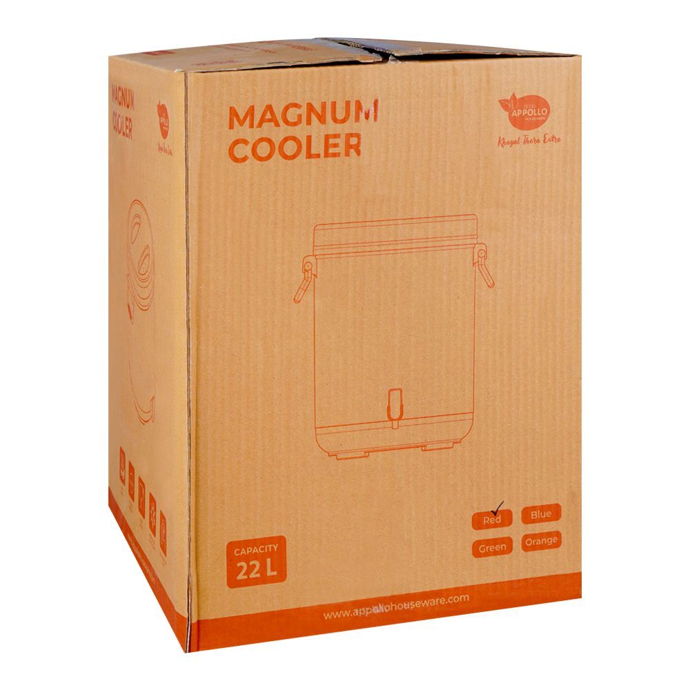 Appollo Magnum Water Cooler, 22 Liter, Red - Image 4