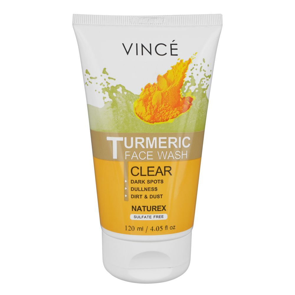 Vince Naturex Turmeric Face Wash, Sulphate Free, 120ml - Main Image