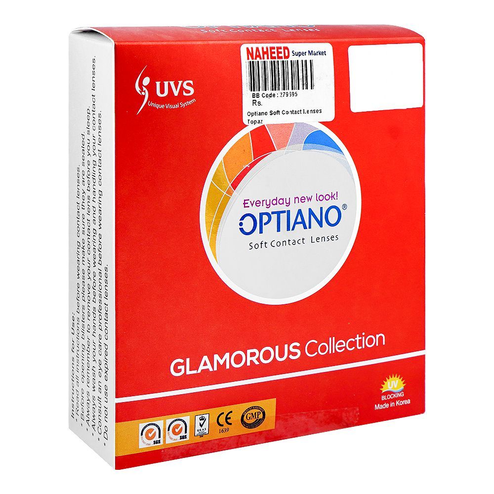 Optiano Optiano Soft Contact Lenses, Topaz - Main Image
