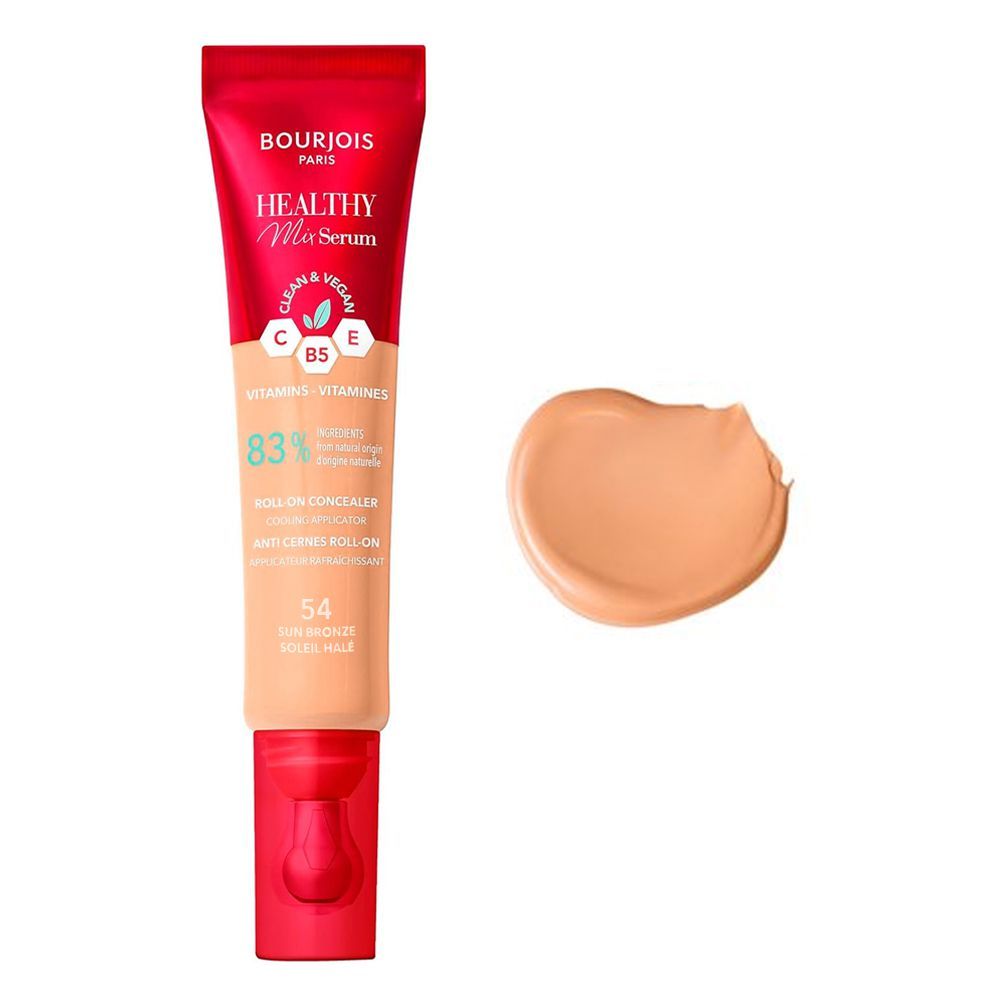 Bourjois Healthy Mix Serum Roll-On Liquid Concealer, Vegan, 13ml, 54 Sun Bronze - Main Image