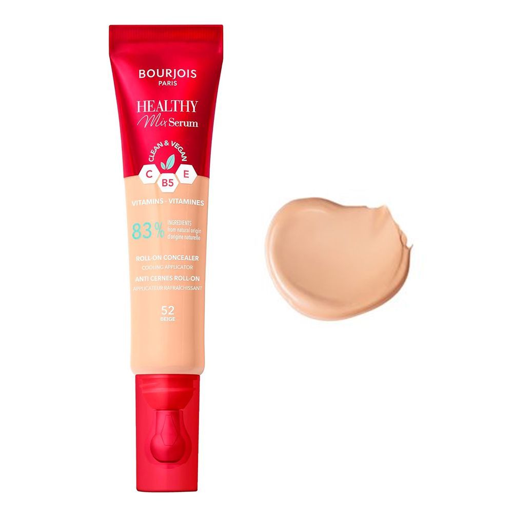 Bourjois Healthy Mix Serum Roll-On Liquid Concealer, Vegan, 13ml, 52 Beige - Main Image