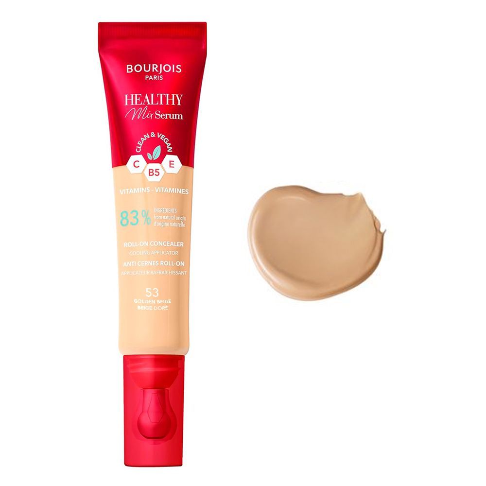 Bourjois Healthy Mix Serum Roll-On Liquid Concealer, Vegan, 13ml, 53 Golden Beige - Main Image