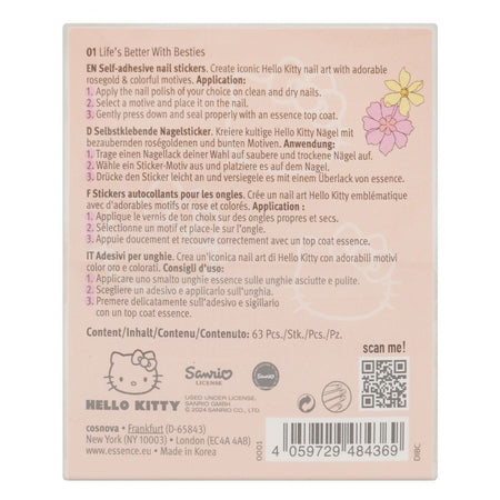 Essence Hello Kitty Nail Stickers, 01 Life's Better With Besties - Image 2