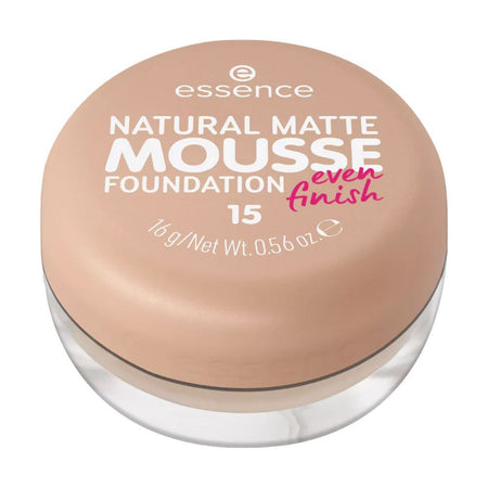 Essence Natural Matte Mousse Foundation, Vegan, 16g, 15 Even Finish - Image 2