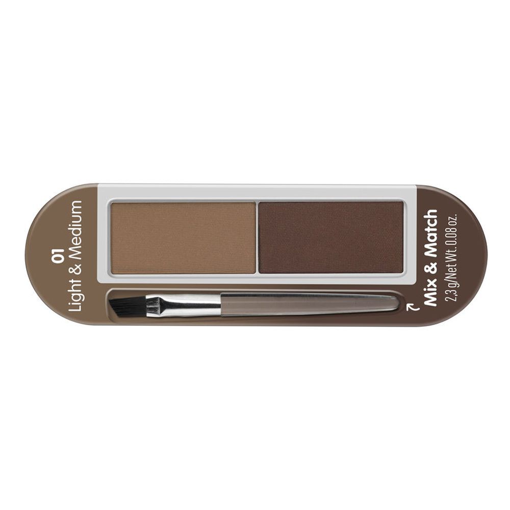 Essence Brow Powder Set, Vegan, 2.3g, 01 Light & Medium - Main Image