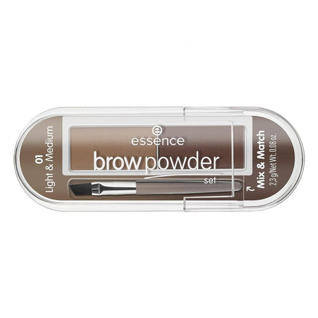 Essence Brow Powder Set, Vegan, 2.3g, 01 Light & Medium - Image 2