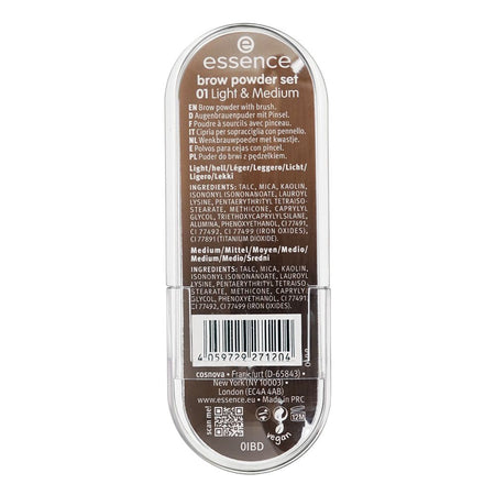 Essence Brow Powder Set, Vegan, 2.3g, 01 Light & Medium - Image 3