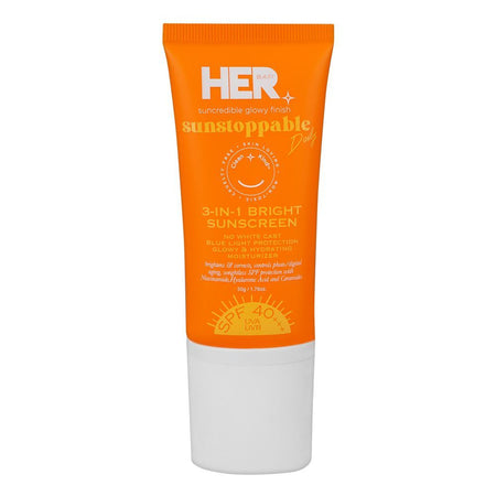 Her Beauty Sunstoppable Daily 3-in-1 Bright Sunscreen, SPF40+++, 50g - Main Image