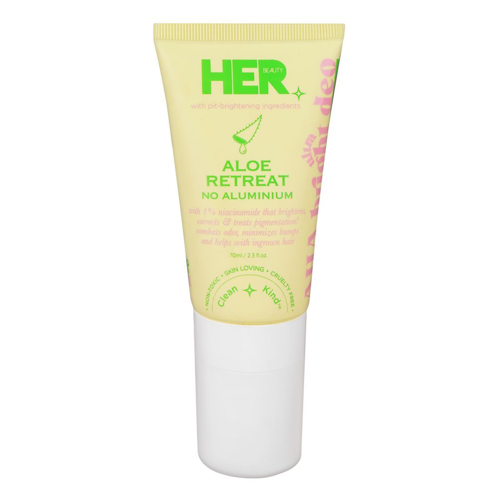 Her Beauty Aloe Retreat Ultra Bright A-HA Deodorant, No Aluminium, 70ml - Main Image