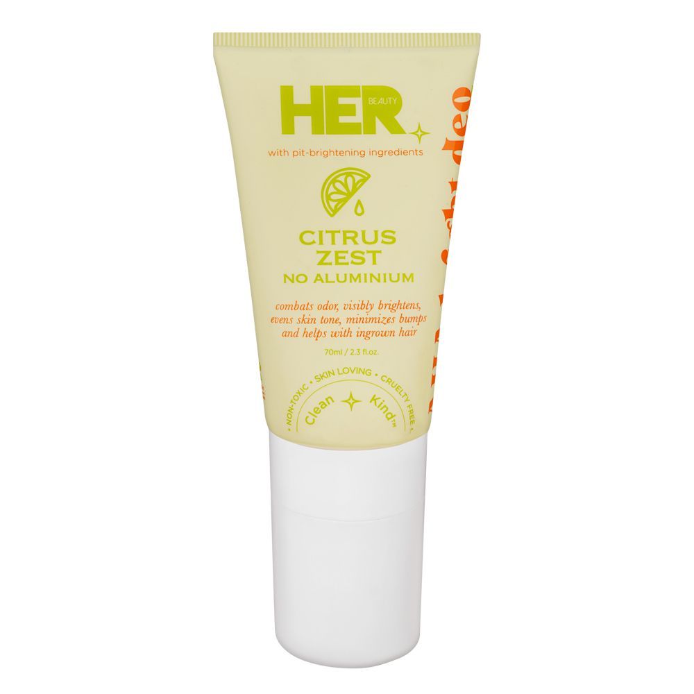 Her Beauty Citrus Zest Bright A-HA Deodorant, No Aluminium, 70ml - Main Image
