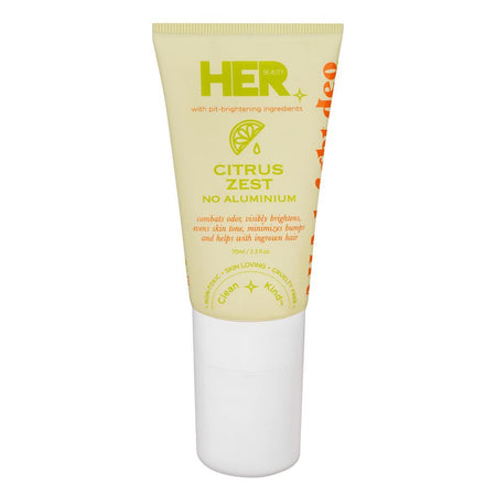 Her Beauty Citrus Zest Bright A-HA Deodorant, No Aluminium, 70ml - Main Image