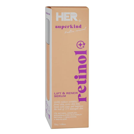 Her Beauty Superkind Lift & Renew Serum With Retinol, For All Skin Types, 30g - Main Image