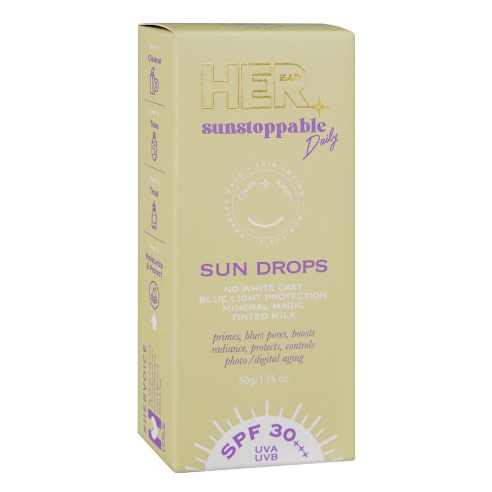 Her Beauty Sunstoppable Daily Sun Drops, SPF30+++, 50g - Main Image