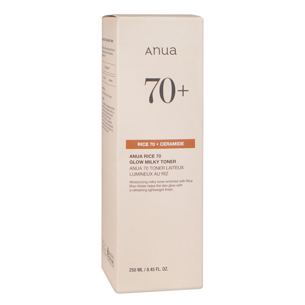 Anua Rice 70+Ceramide Glow Milky Toner, For Glass Skin, 250ml - Main Image
