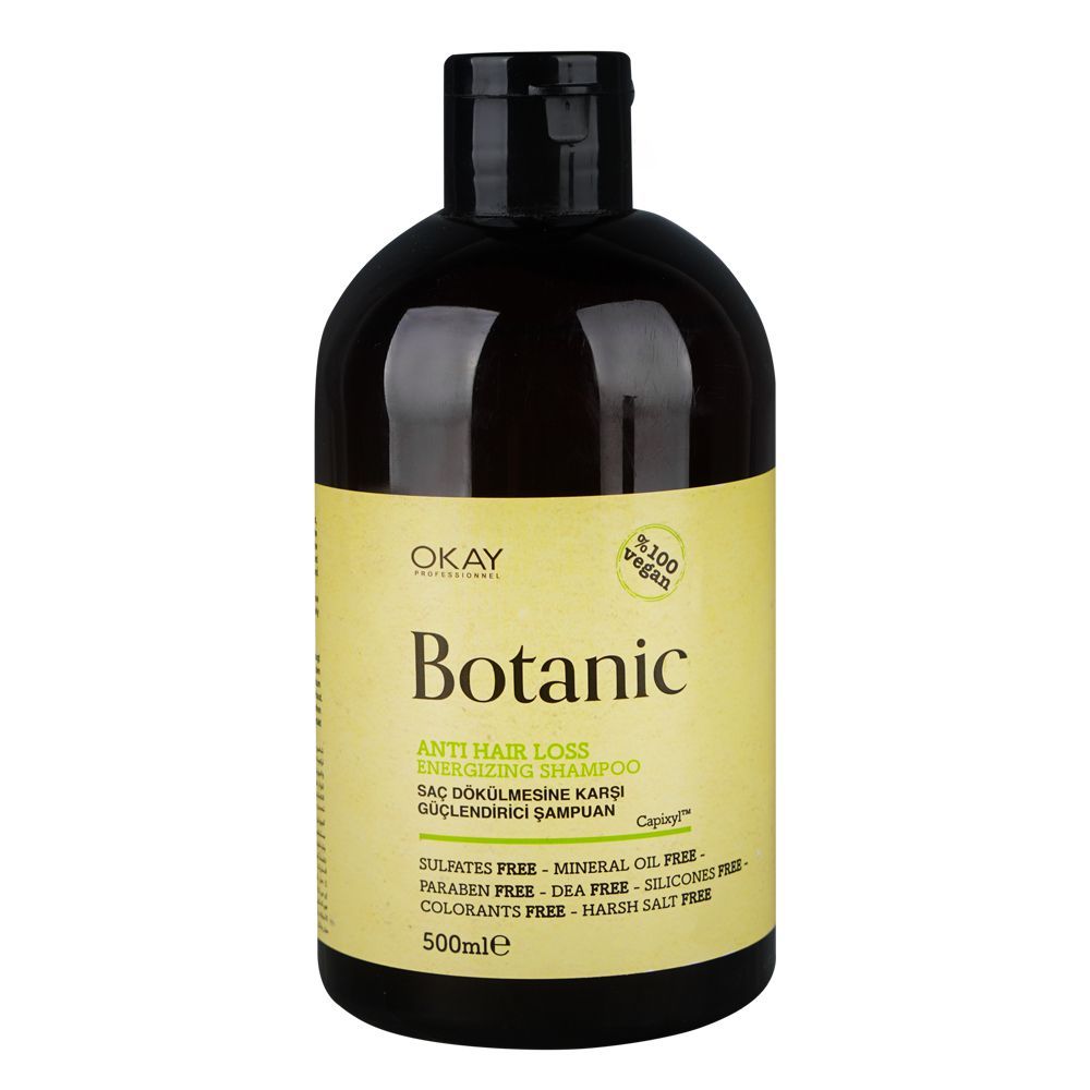 Okay Professionel Botanic Anti Hair Loss Energizing Shampoo, Sulfate & Paraben Free, 500ml - Main Image